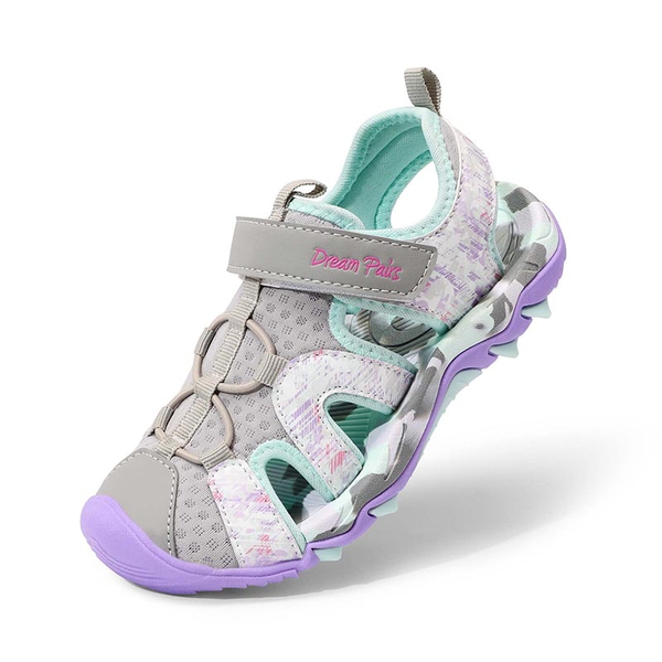 Summer Outdoor Athletic Sport Sandals - LIGHT GREY PURPLE -  0